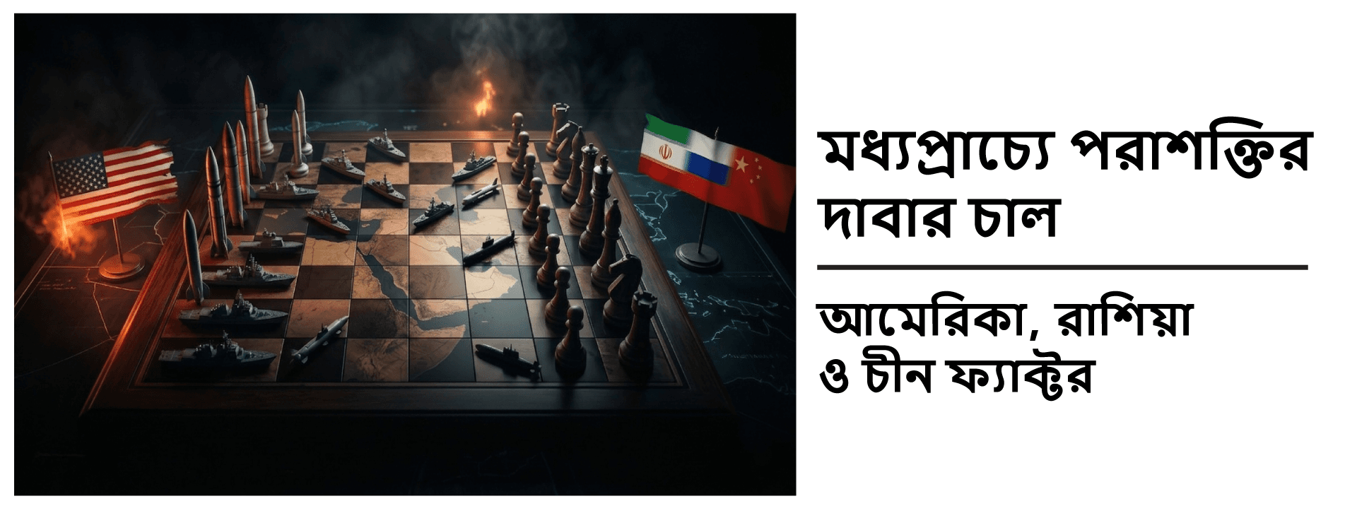 মধ্যপ্রাচ্যে পরাশক্তির দাবার চাল: আমেরিকা, রাশিয়া ও চীন ফ্যাক্টর