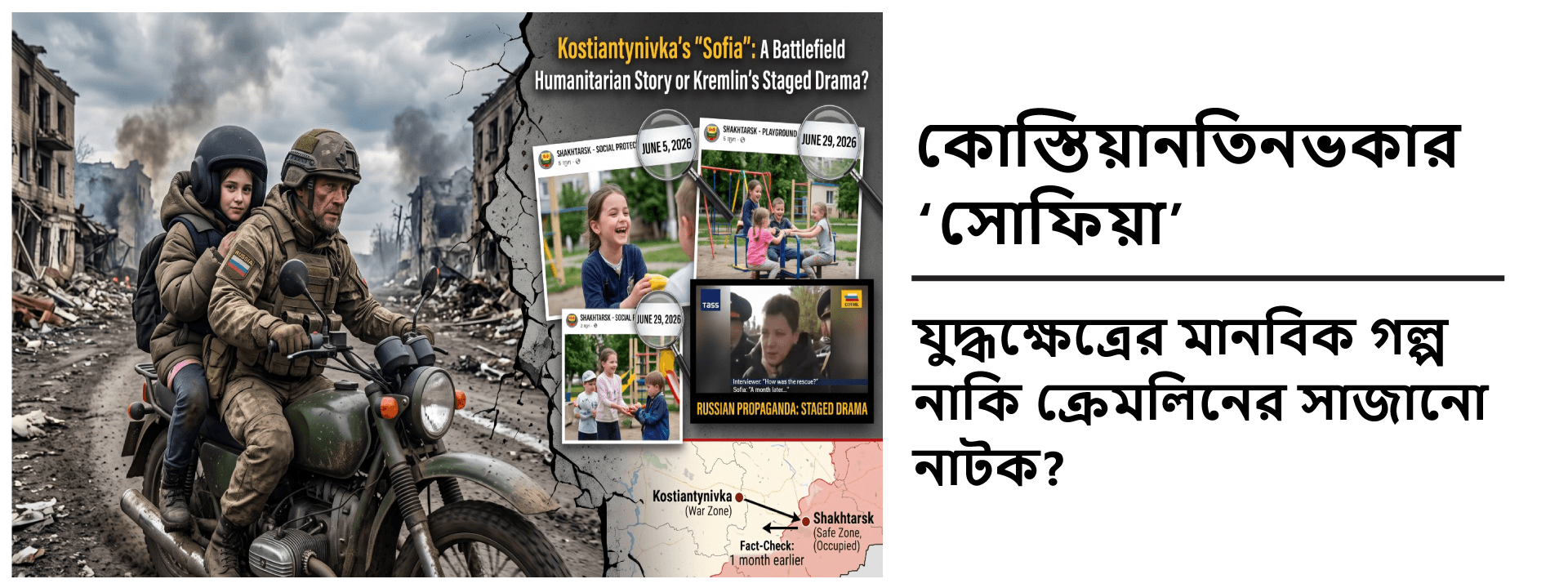 কোস্তিয়ানতিনভকার 'সোফিয়া': যুদ্ধক্ষেত্রের মানবিক গল্প নাকি ক্রেমলিনের সাজানো নাটক?