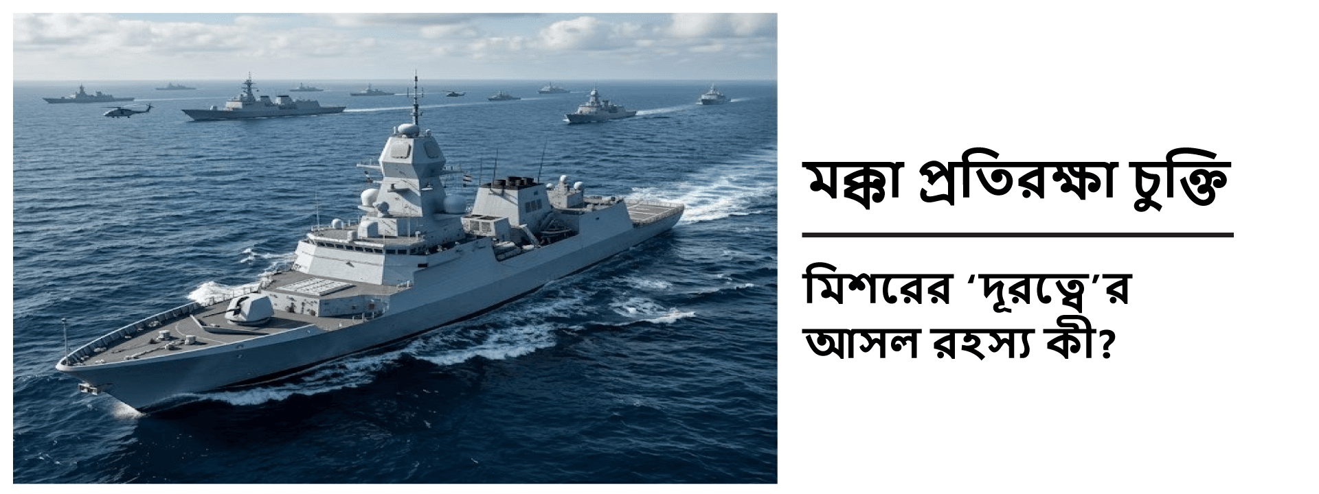 মক্কা প্রতিরক্ষা চুক্তি: মিশরের ‘দূরত্বে’র আসল রহস্য কী?